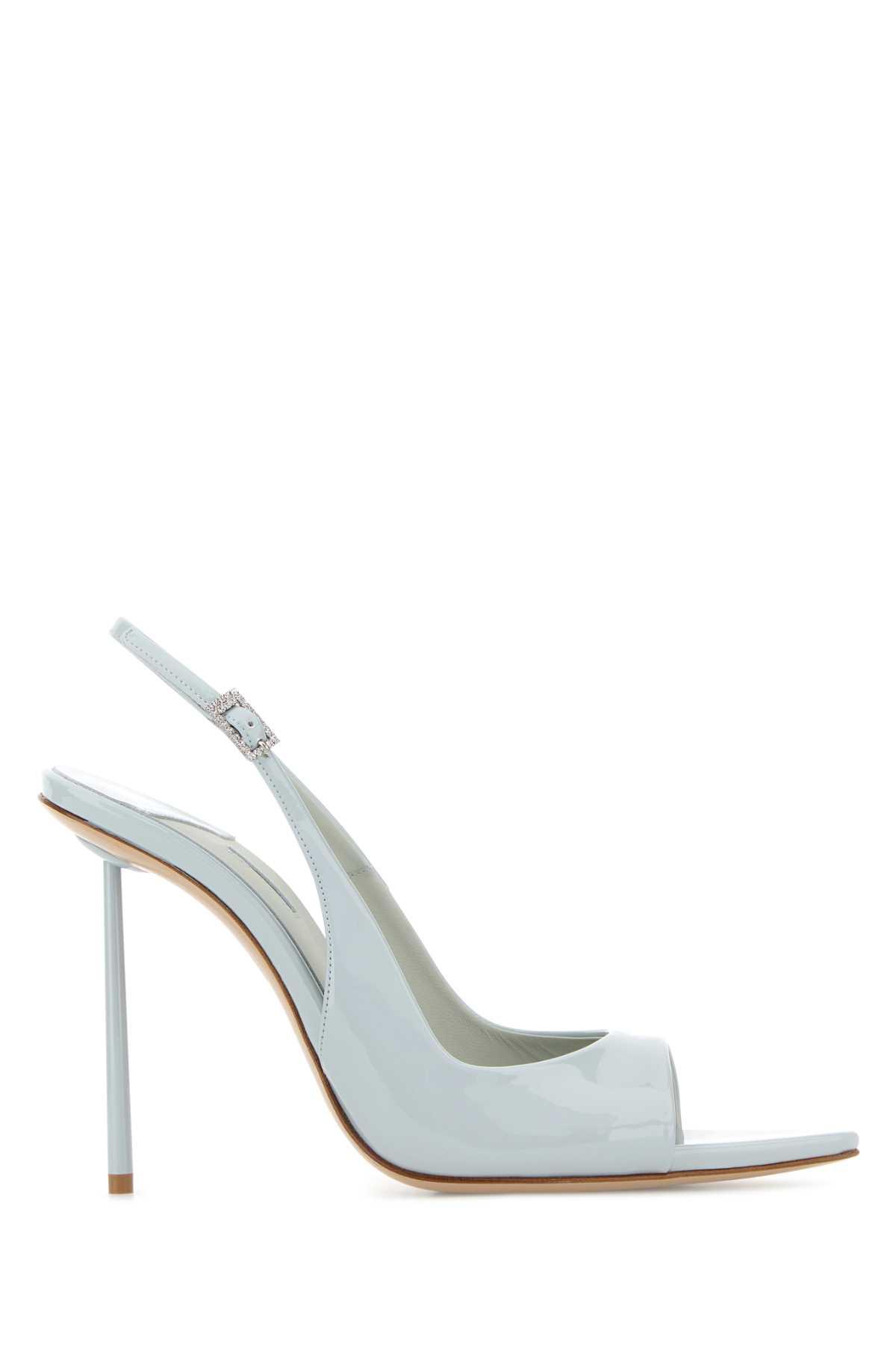 le silla pastel light blue leather bella sandals