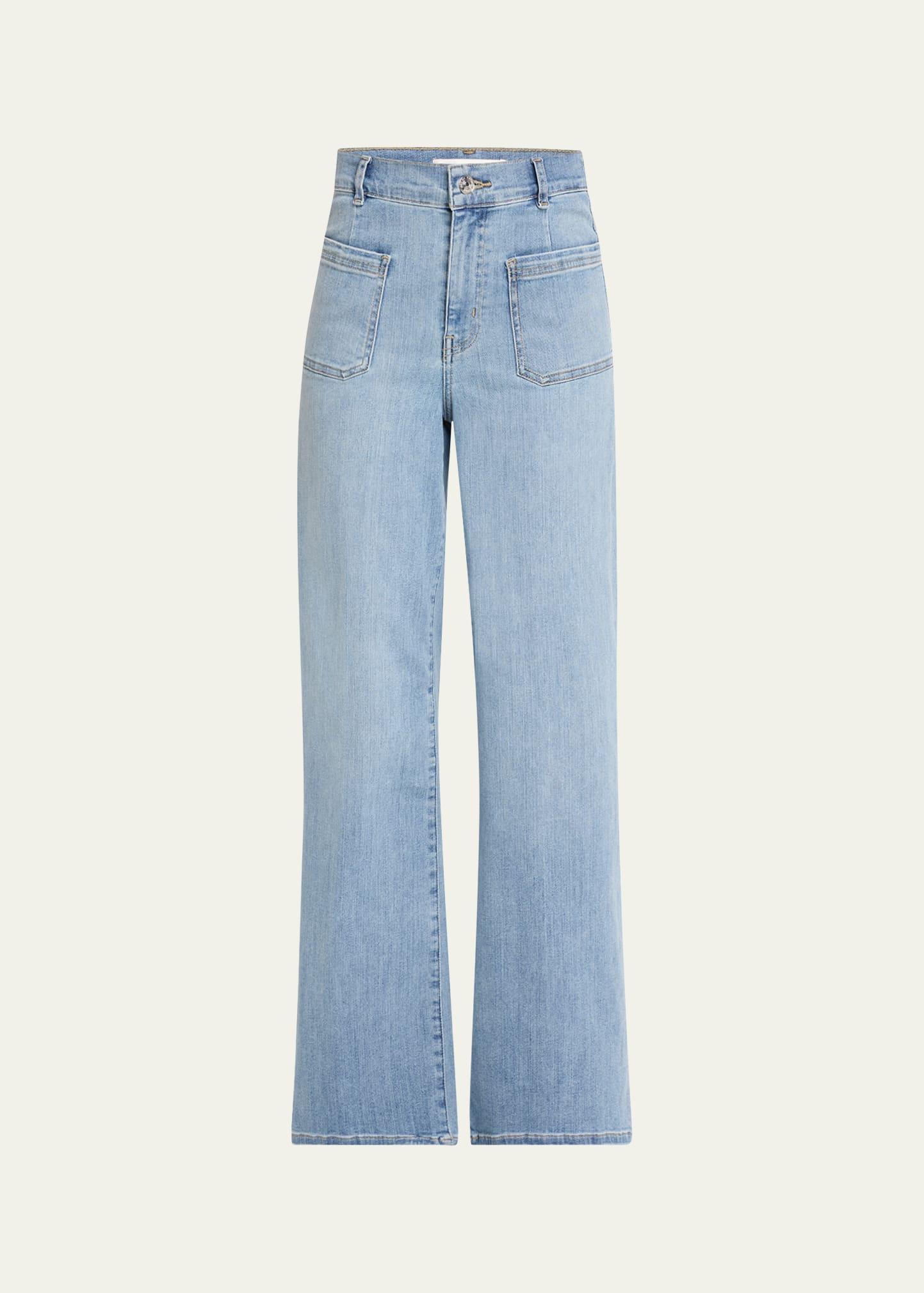 le slim palazzo bardot pocket jeans