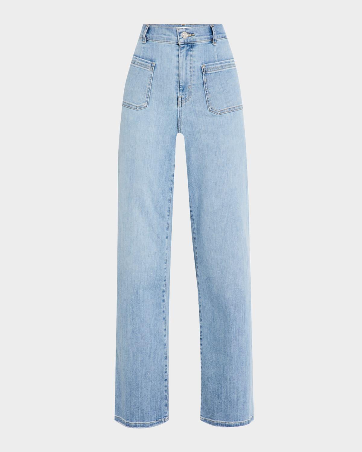 le slim palazzo bardot pocket jeans