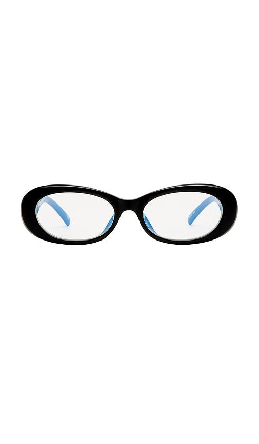 le specs hey ya blue light glasses in black.
