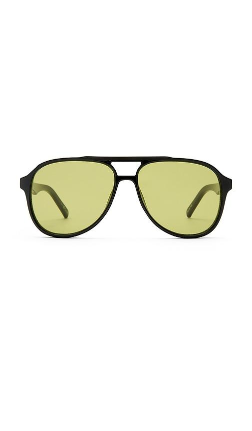 le specs tragic magic sunglasses in black.