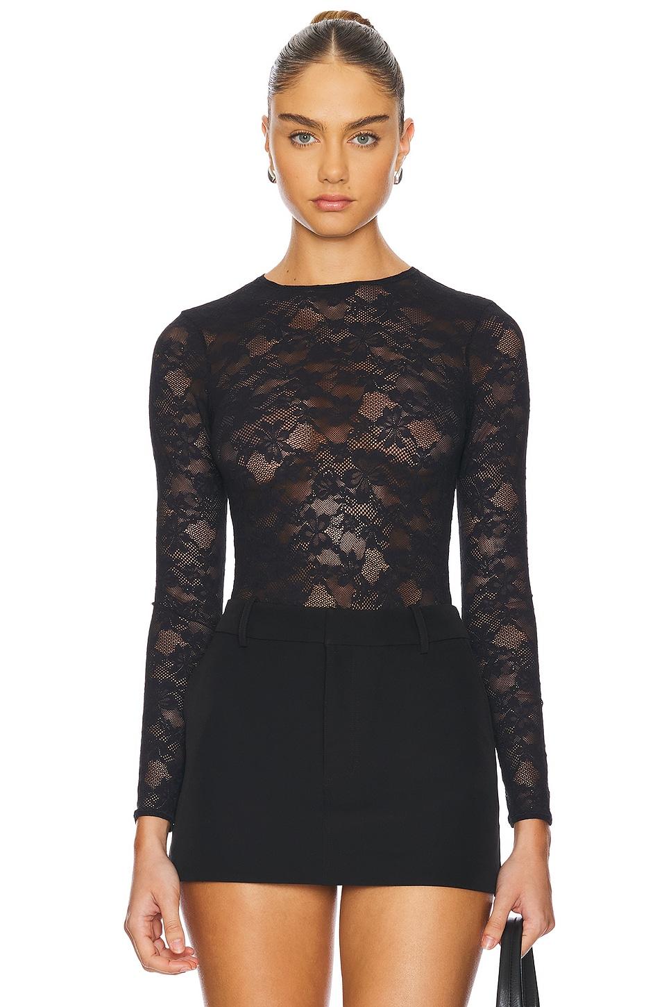 le stretch long sleeve bodysuit
