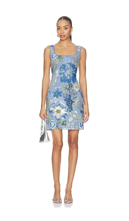le superbe blue sky cote d azur tank dress in blue.