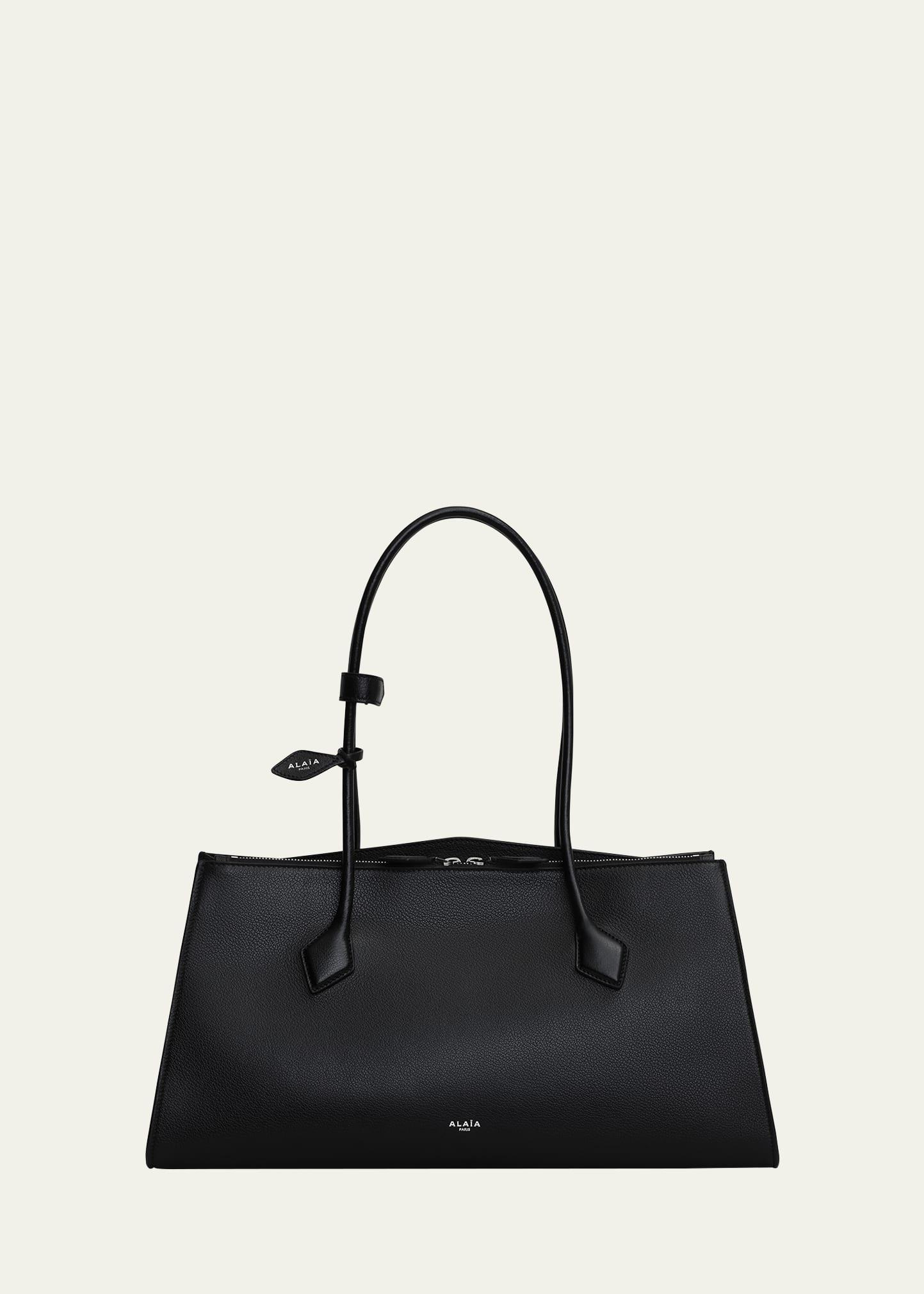 le teckel tote bag in grained leather
