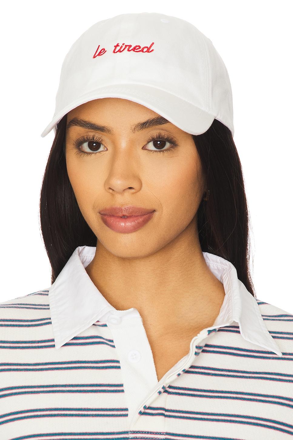 le tired embroidered hat
