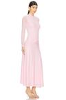 lea mesh midi dress