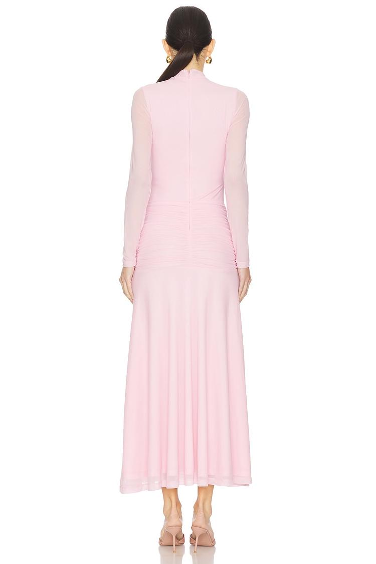 lea mesh midi dress