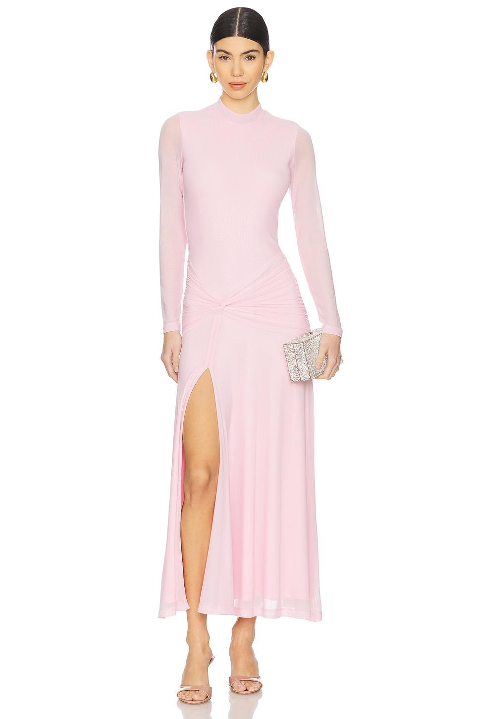 lea mesh midi dress