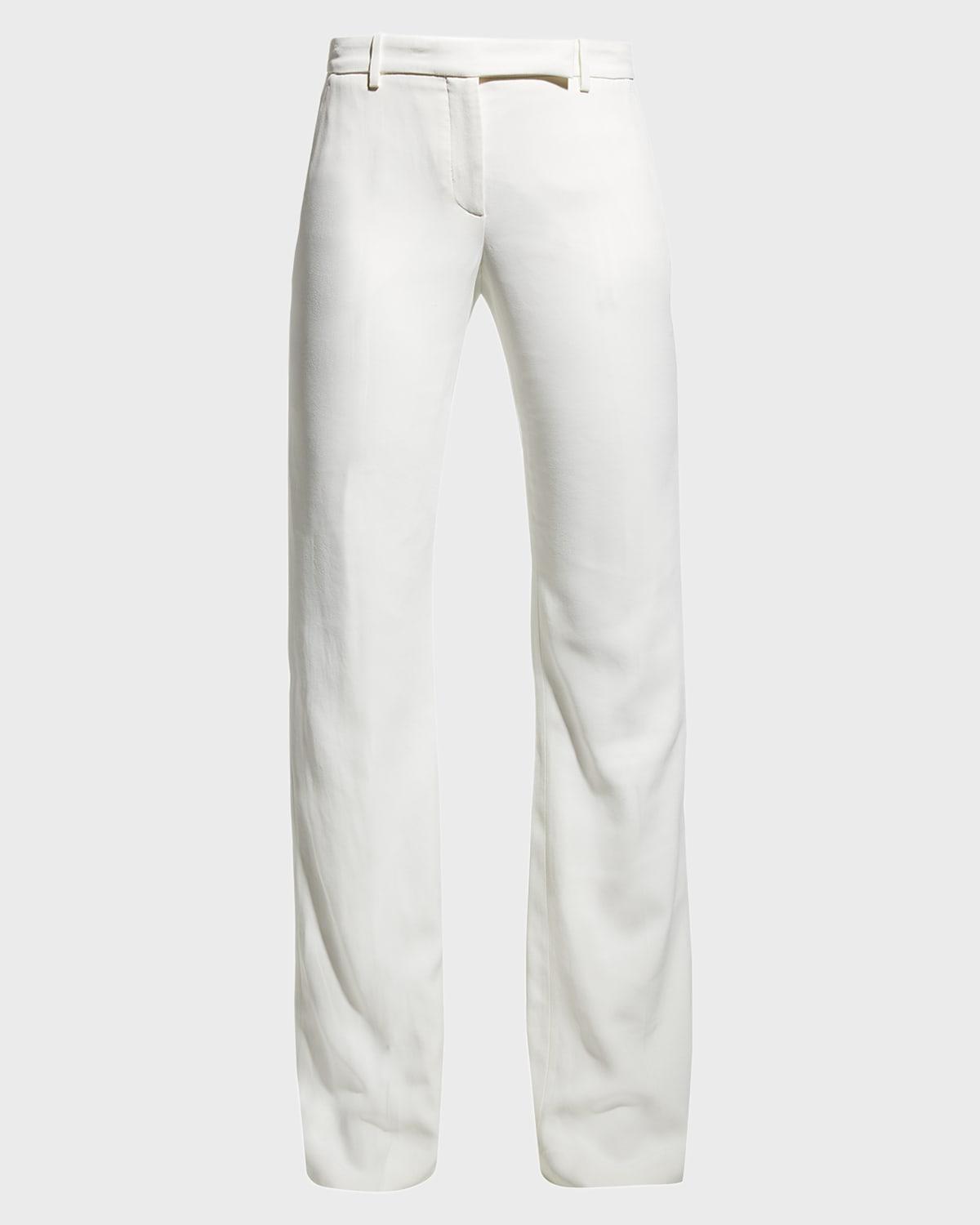 leaf crepe classic suiting pants