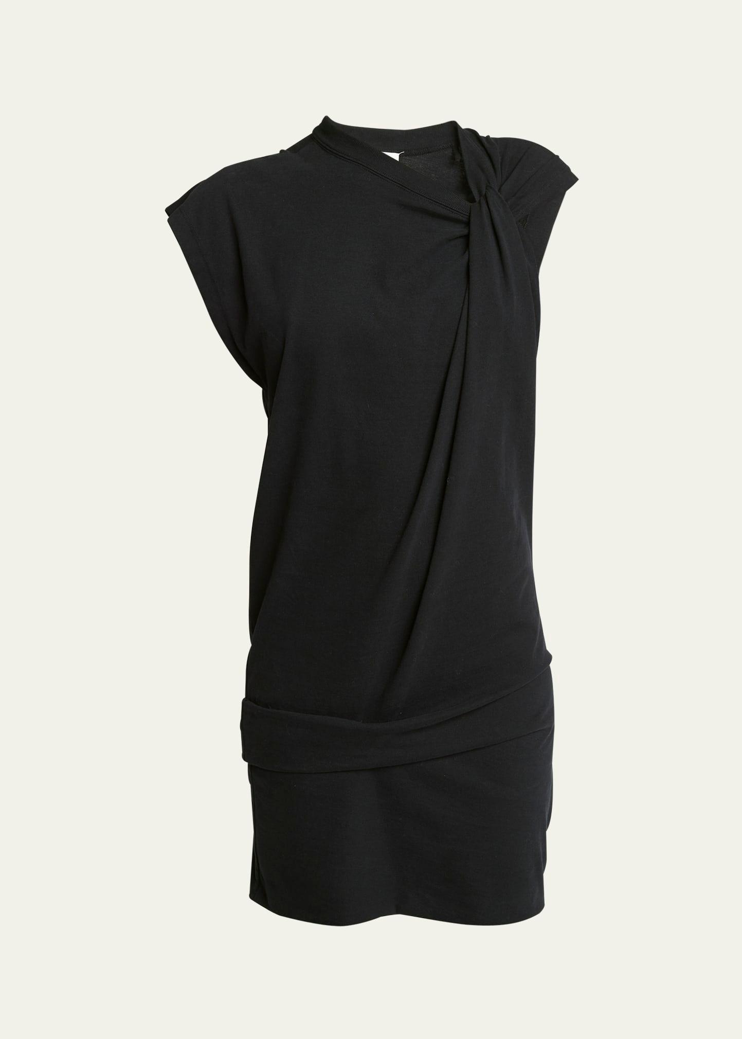 leany twisted mini t-shirt dress