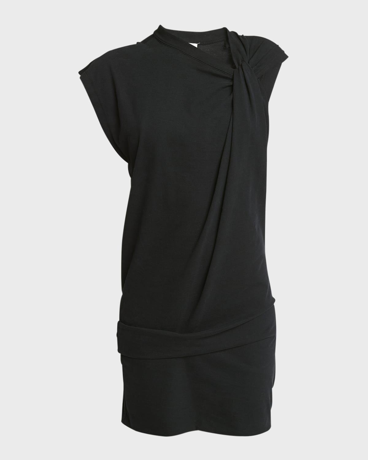 leany twisted mini t-shirt dress