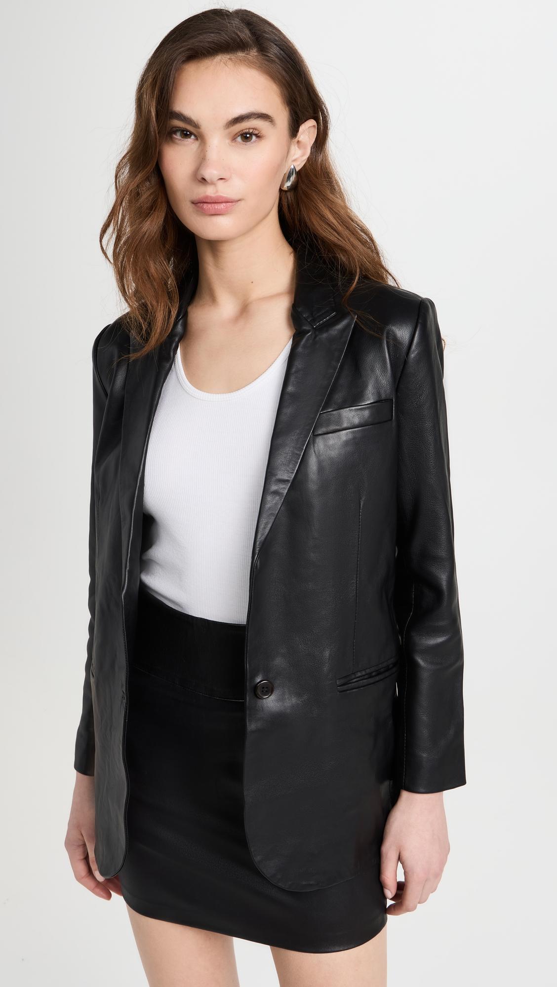 leather blazer