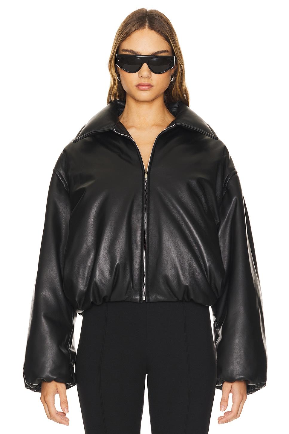 leather bomber jacket