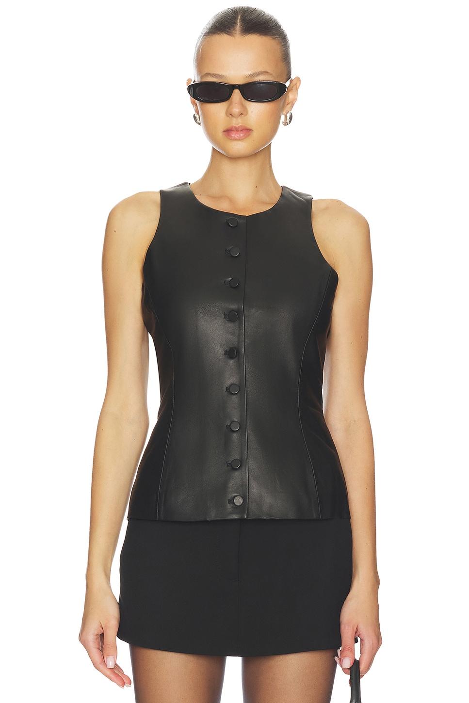 leather peplum top