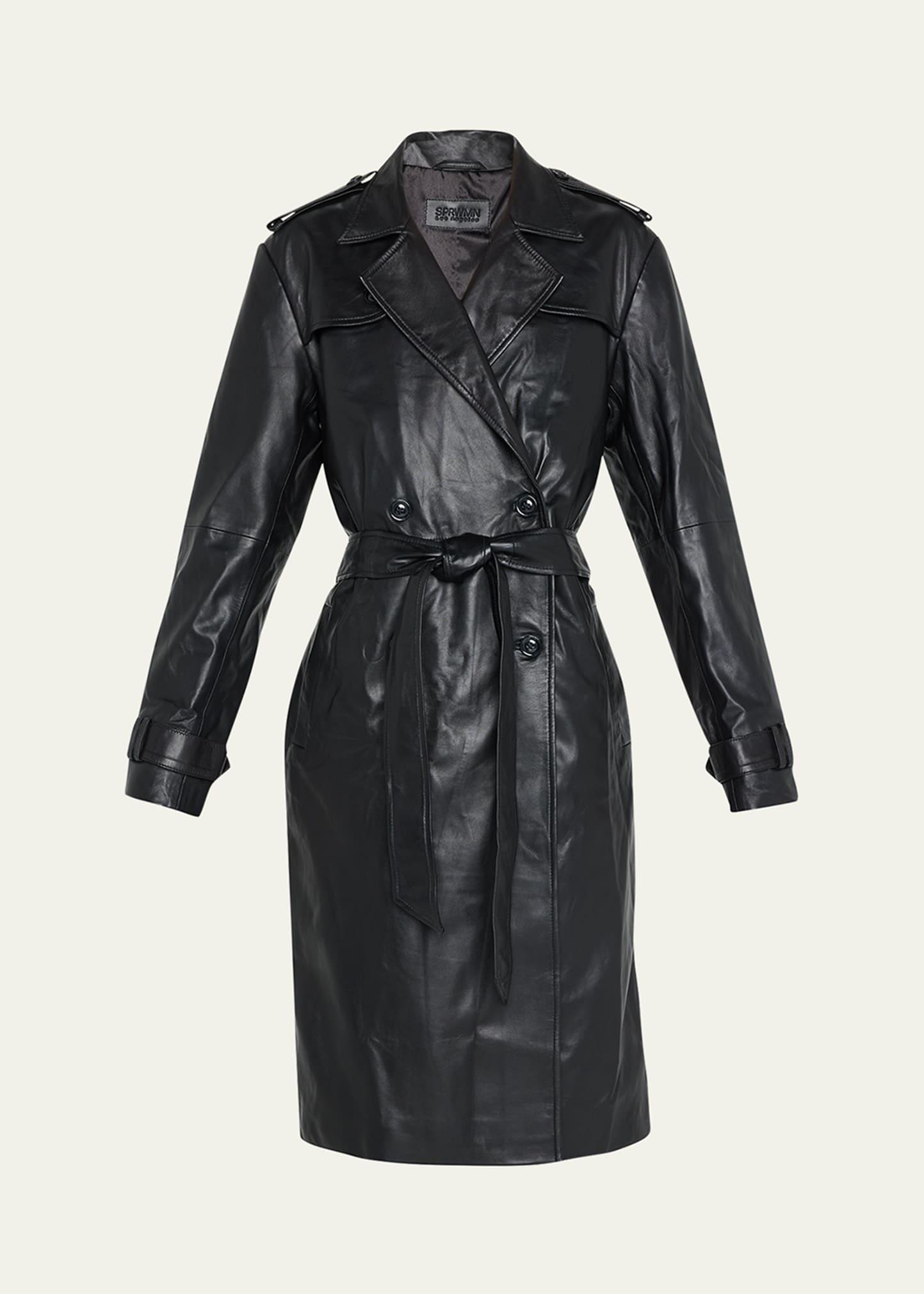 leather trench coat