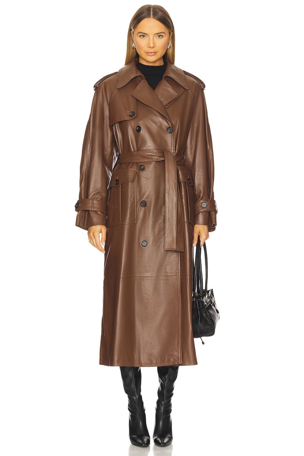 leather trenchcoat