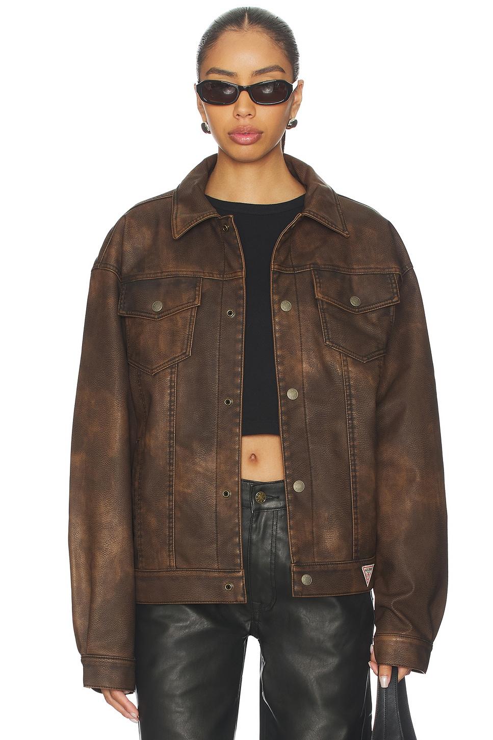 leather trucker jacket