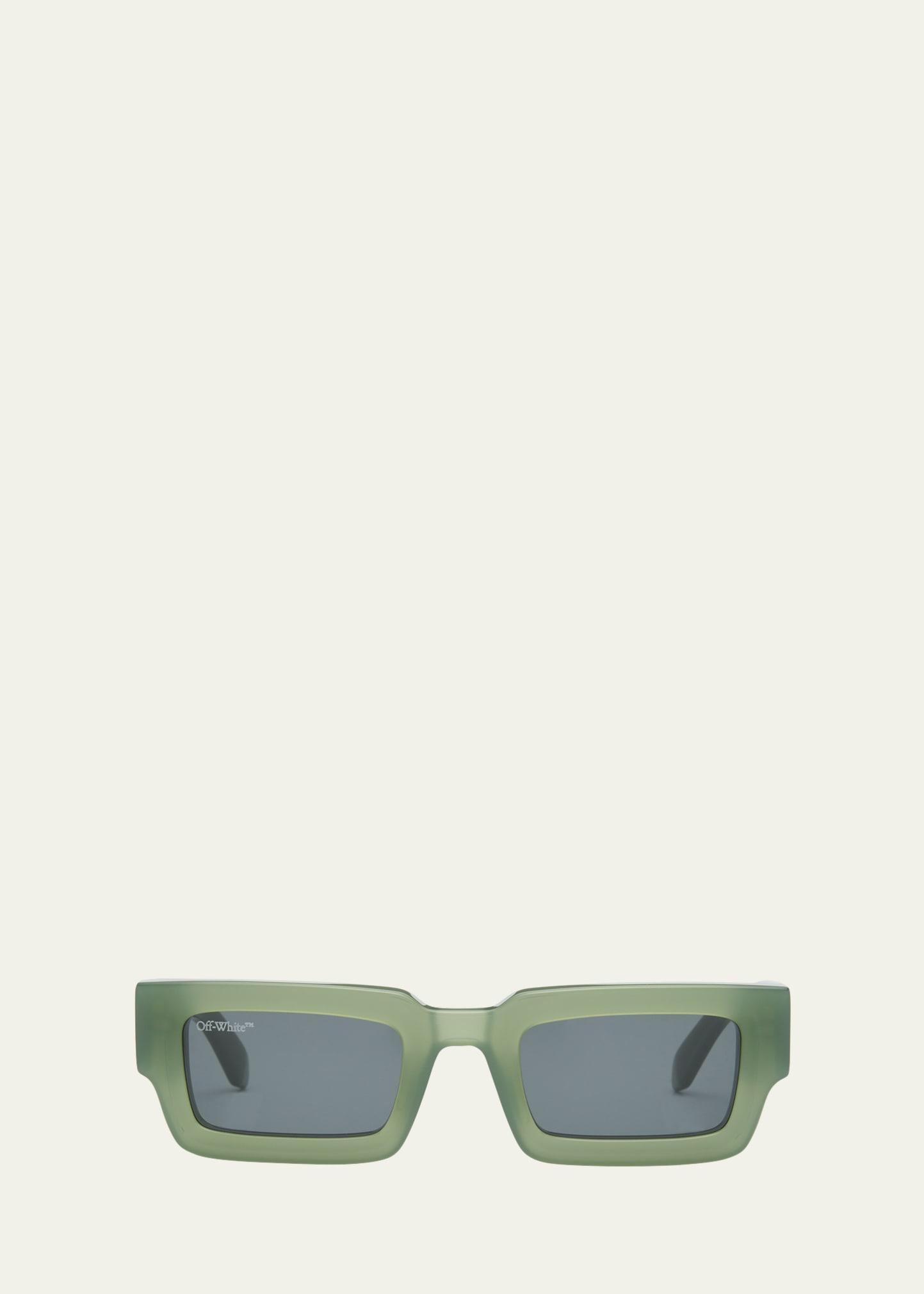lecce acetate rectangle sunglasses