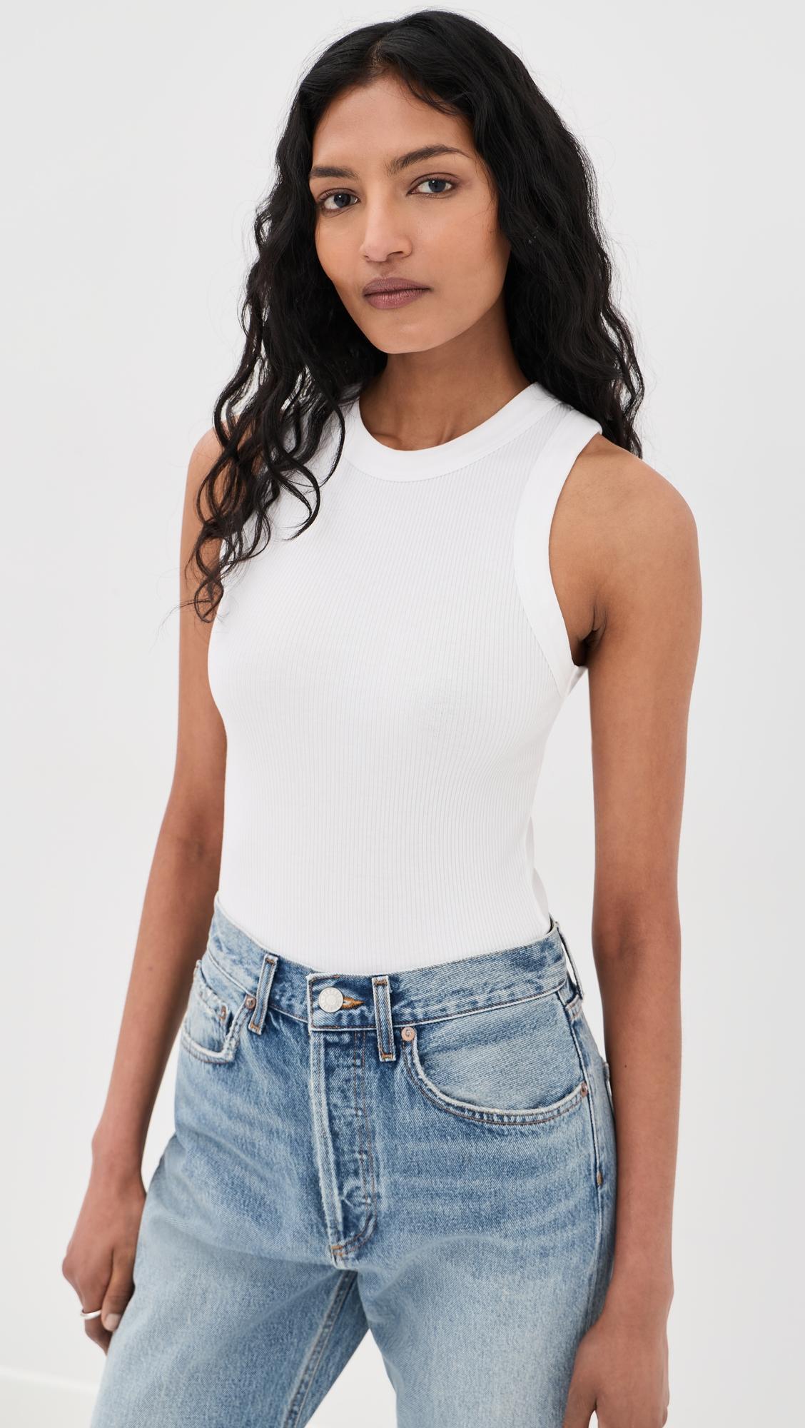 leigh ribbed tank