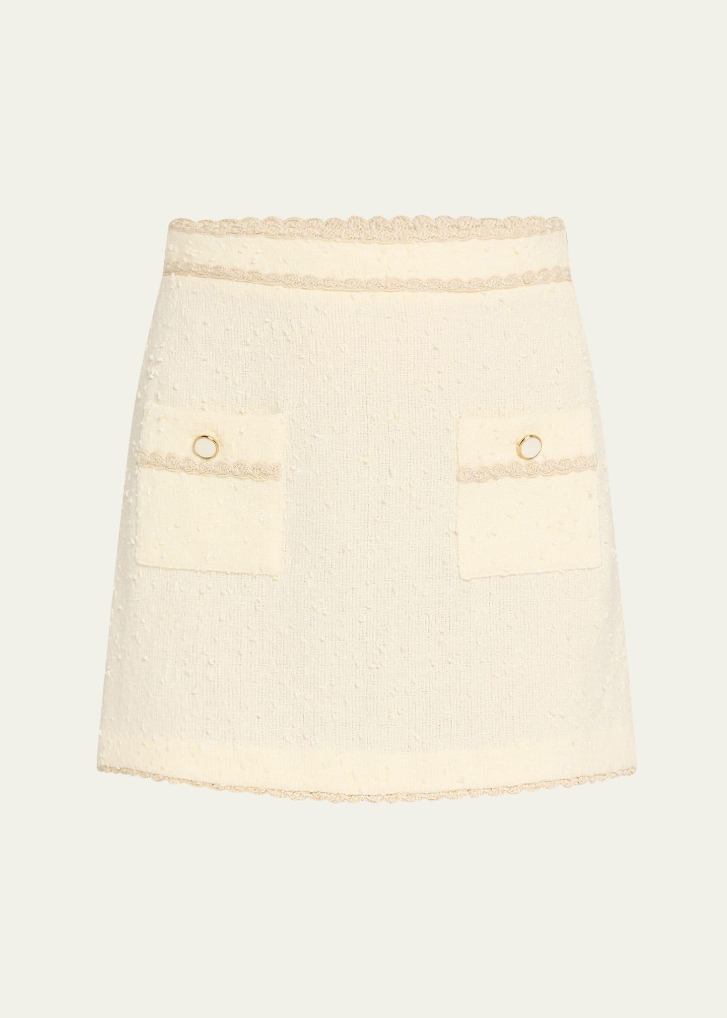 leighton boucle mini skirt