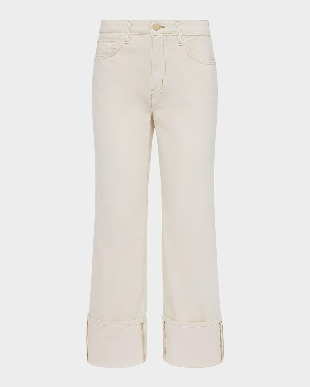 leighton ultra-high rise cuffed stovepipe jeans