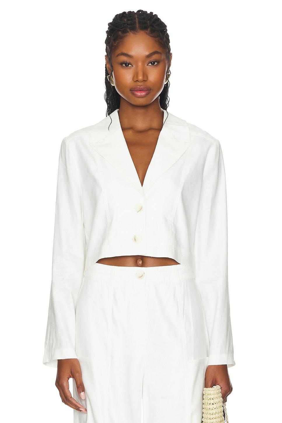 leila crop blazer