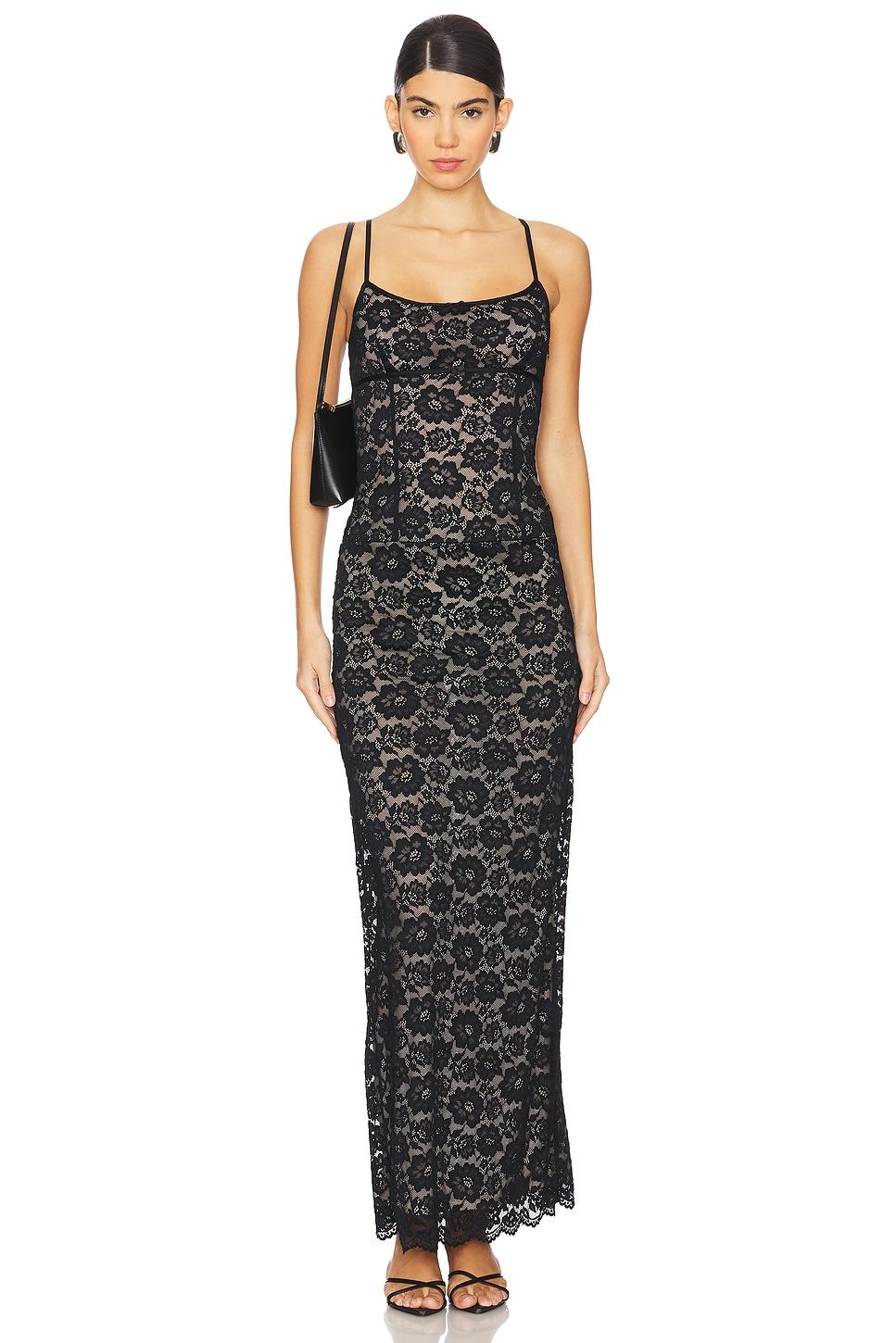 leila sheer gown