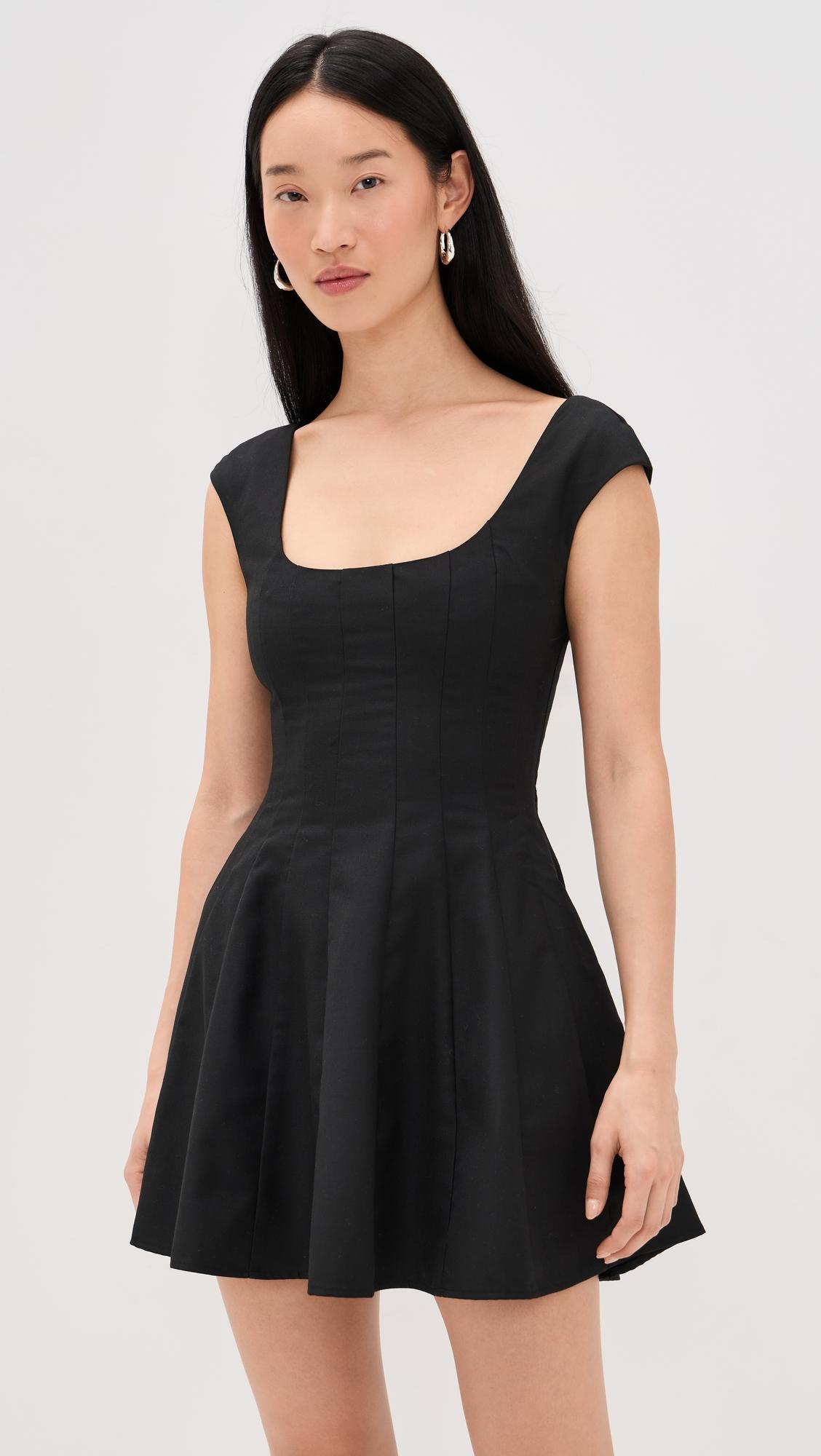 leila twill mini dress