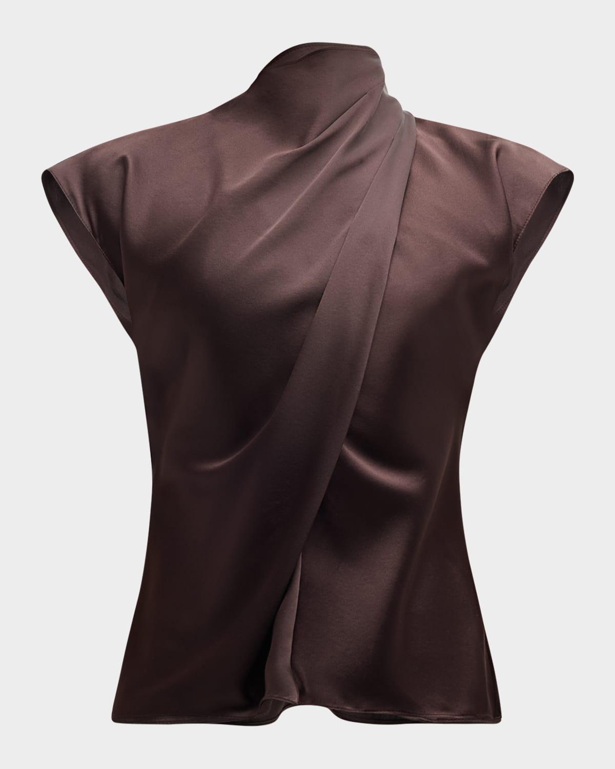 leilany draped tie-back top