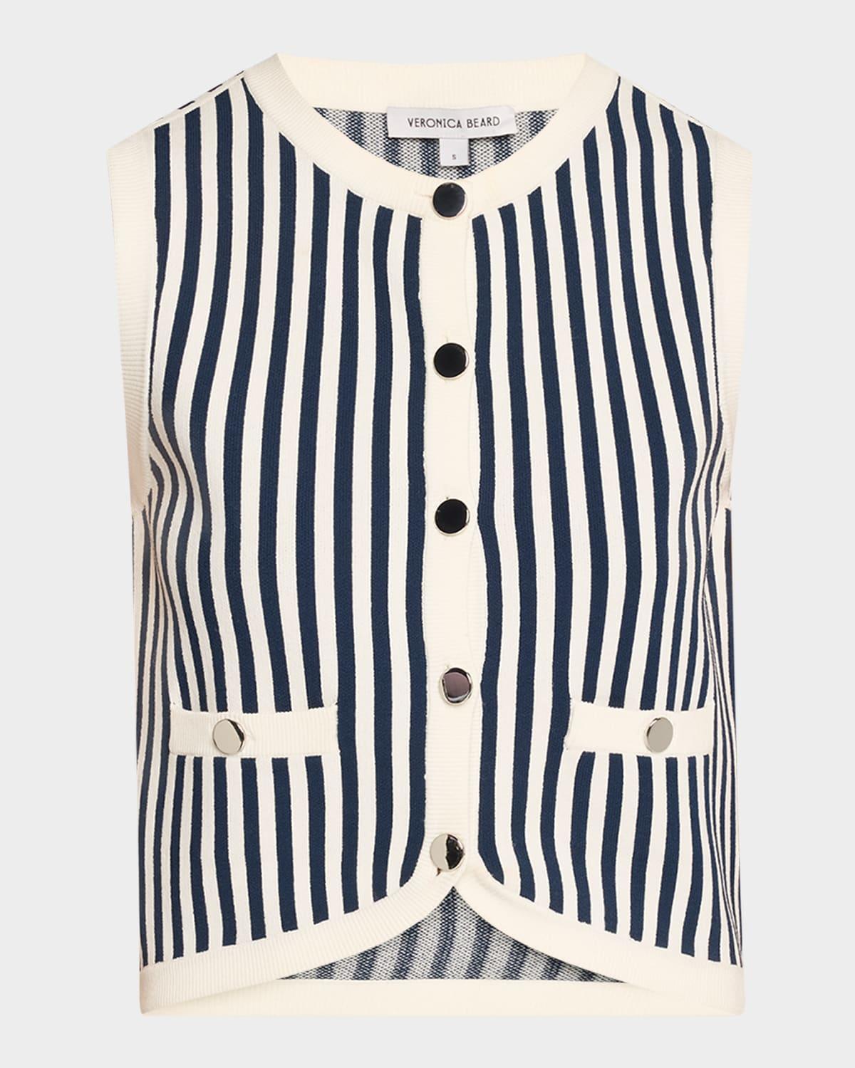 leland stripe vest