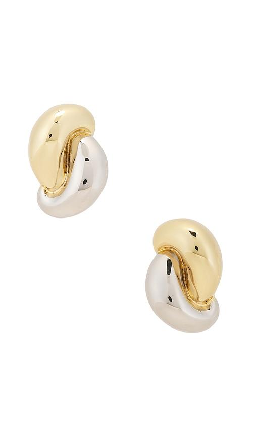 lelet ny cami metal earrings in metallic gold,metallic silver.
