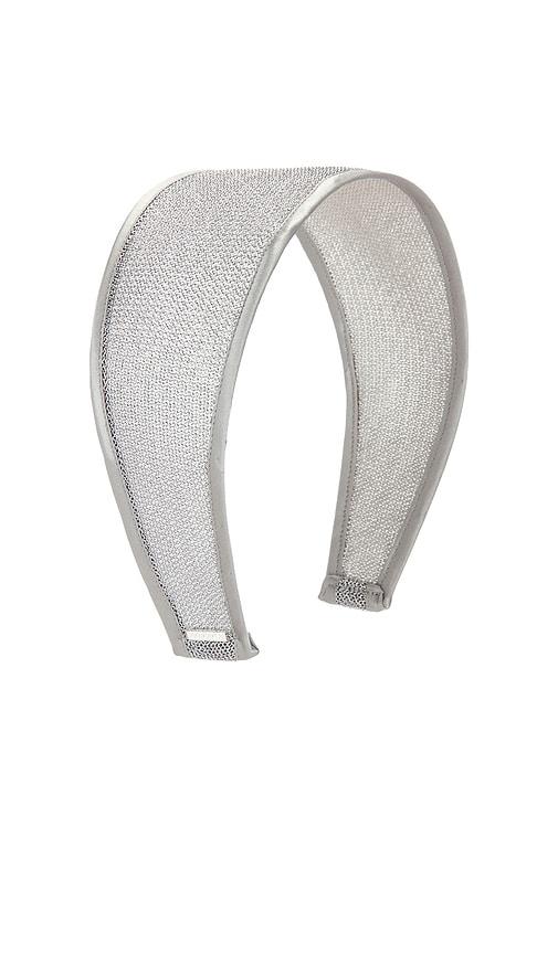 lelet ny odessa headband in metallic silver.
