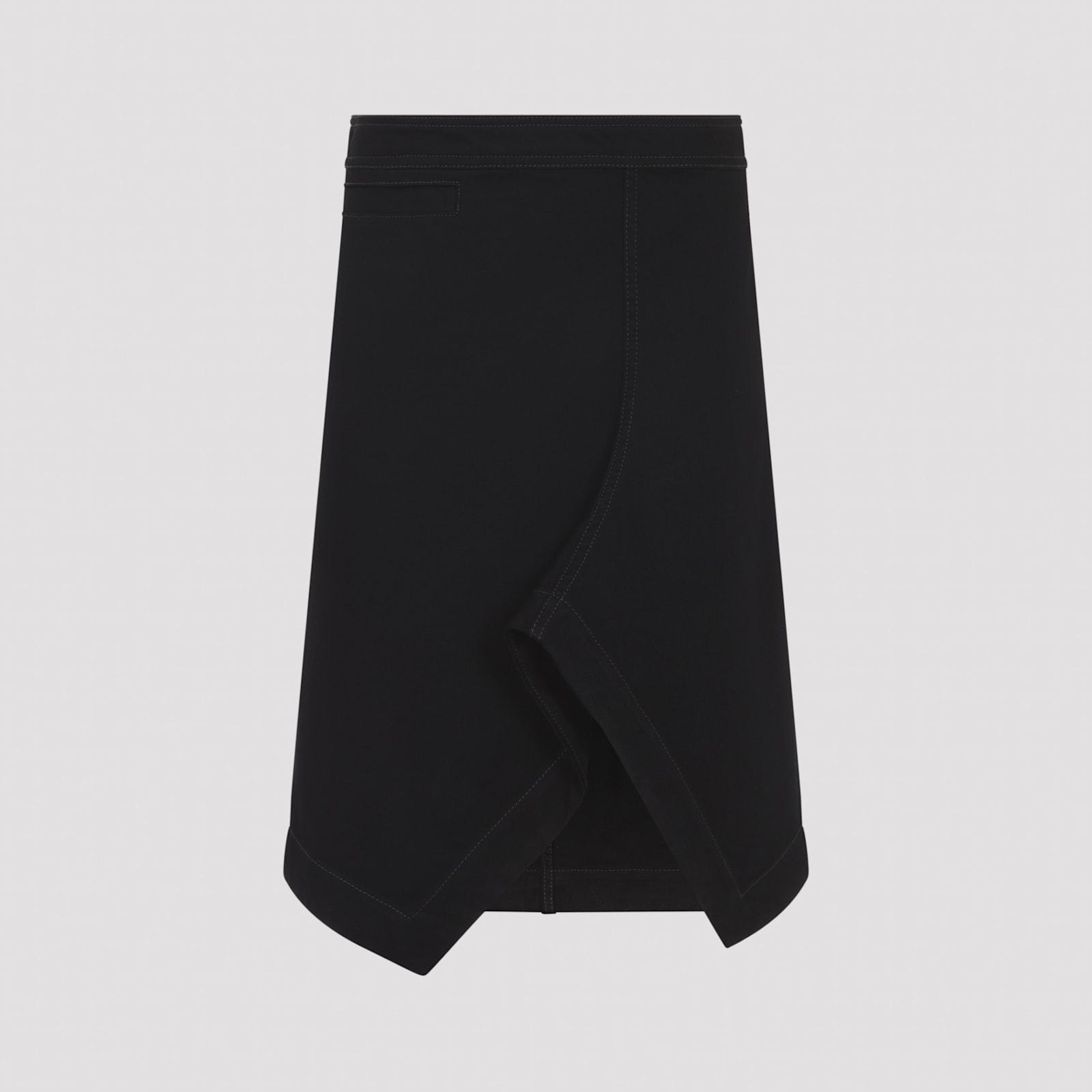 lemaire asymmetric midi skirt