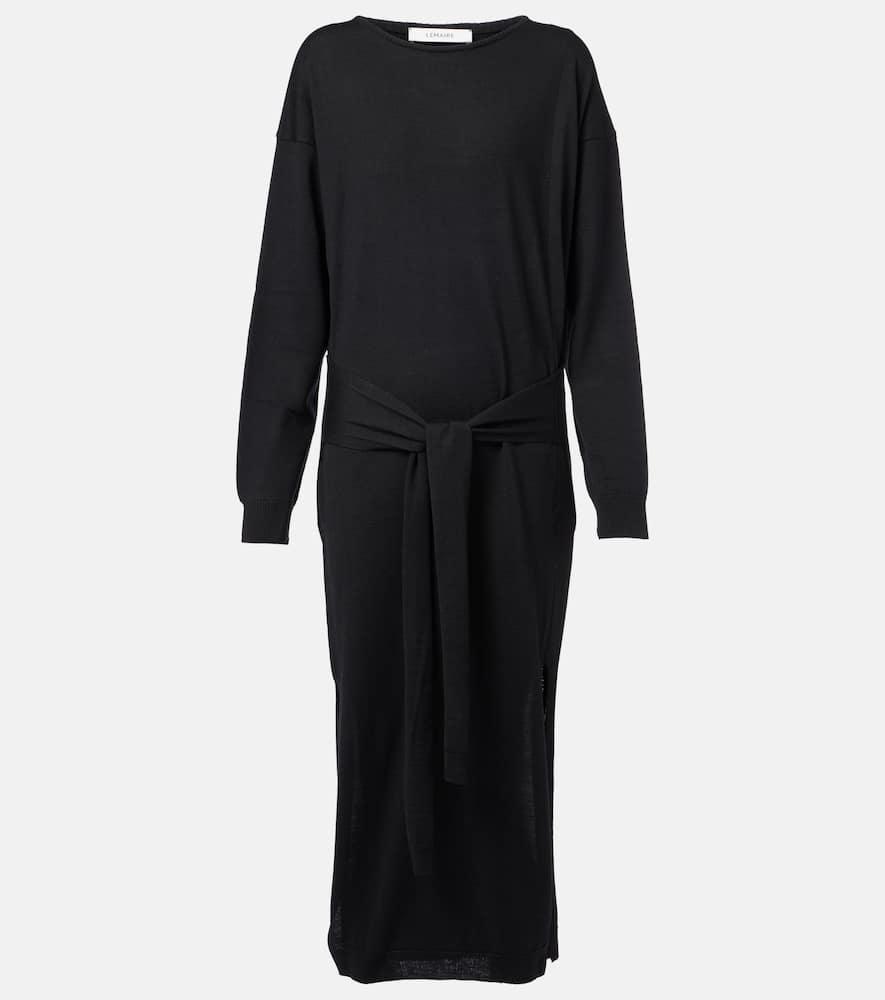 lemaire belted sweater dress