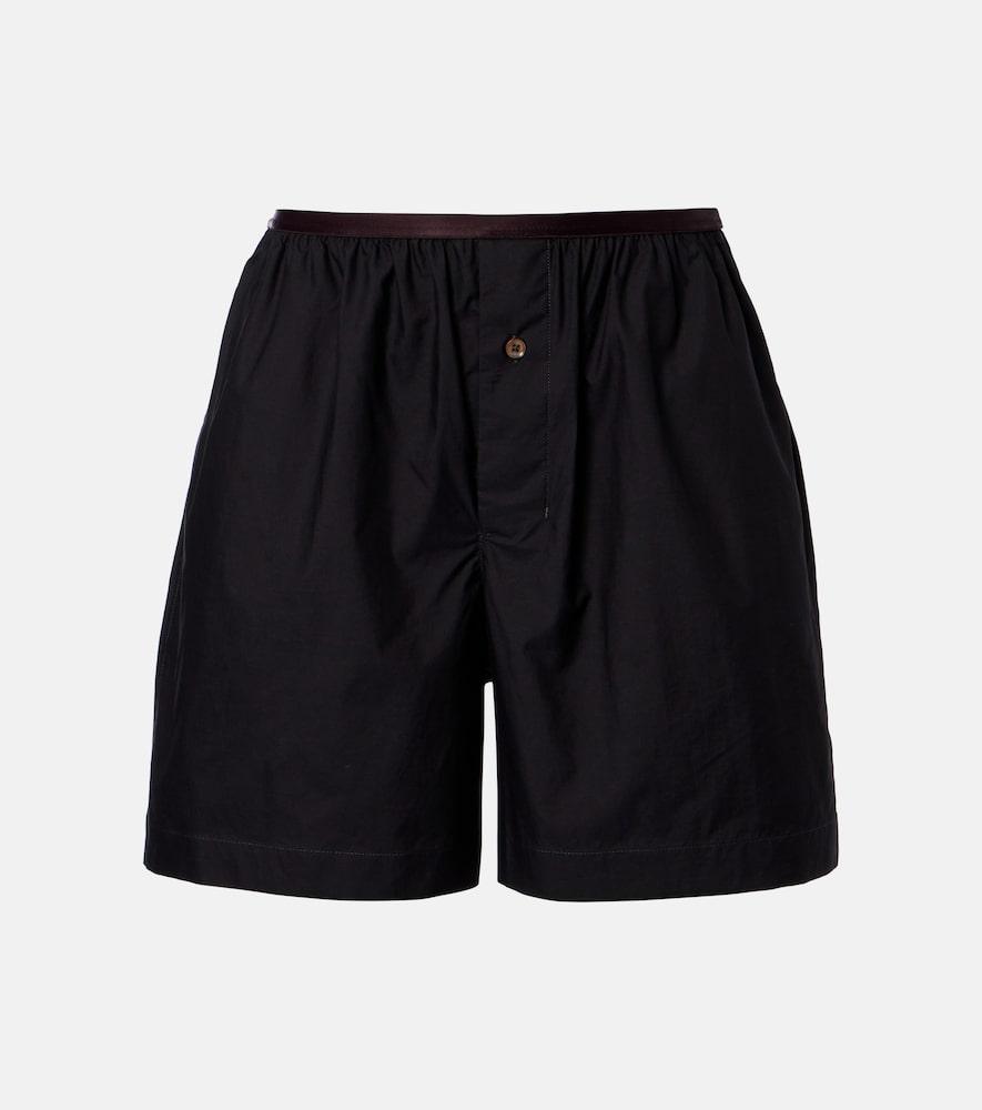 lemaire cotton and silk shorts