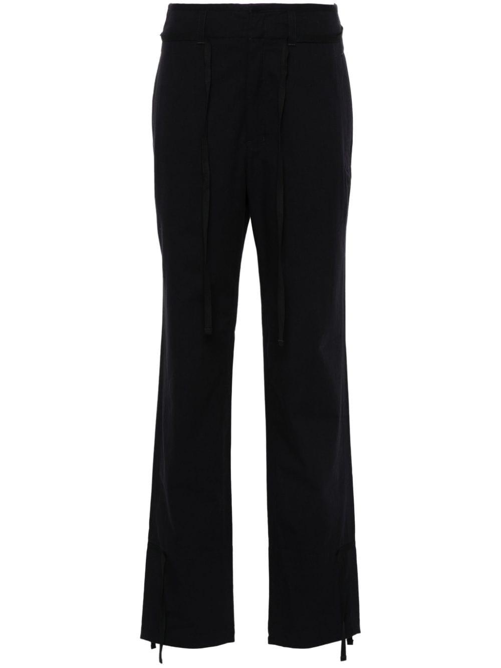 lemaire cotton drawstring trousers