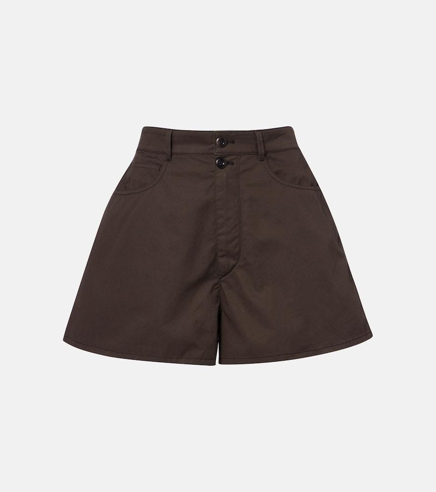 lemaire cotton twill shorts