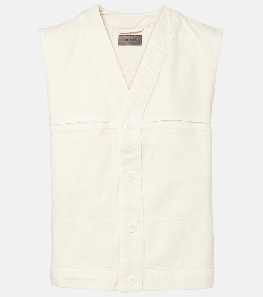 lemaire cotton vest