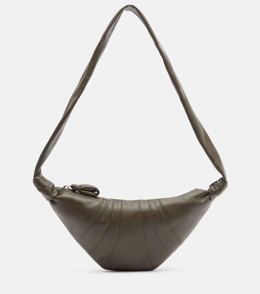 lemaire croissant small leather bag