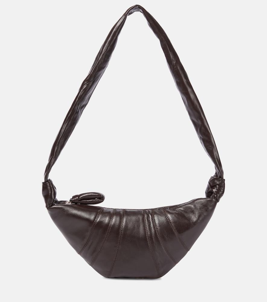 lemaire croissant small leather shoulder bag