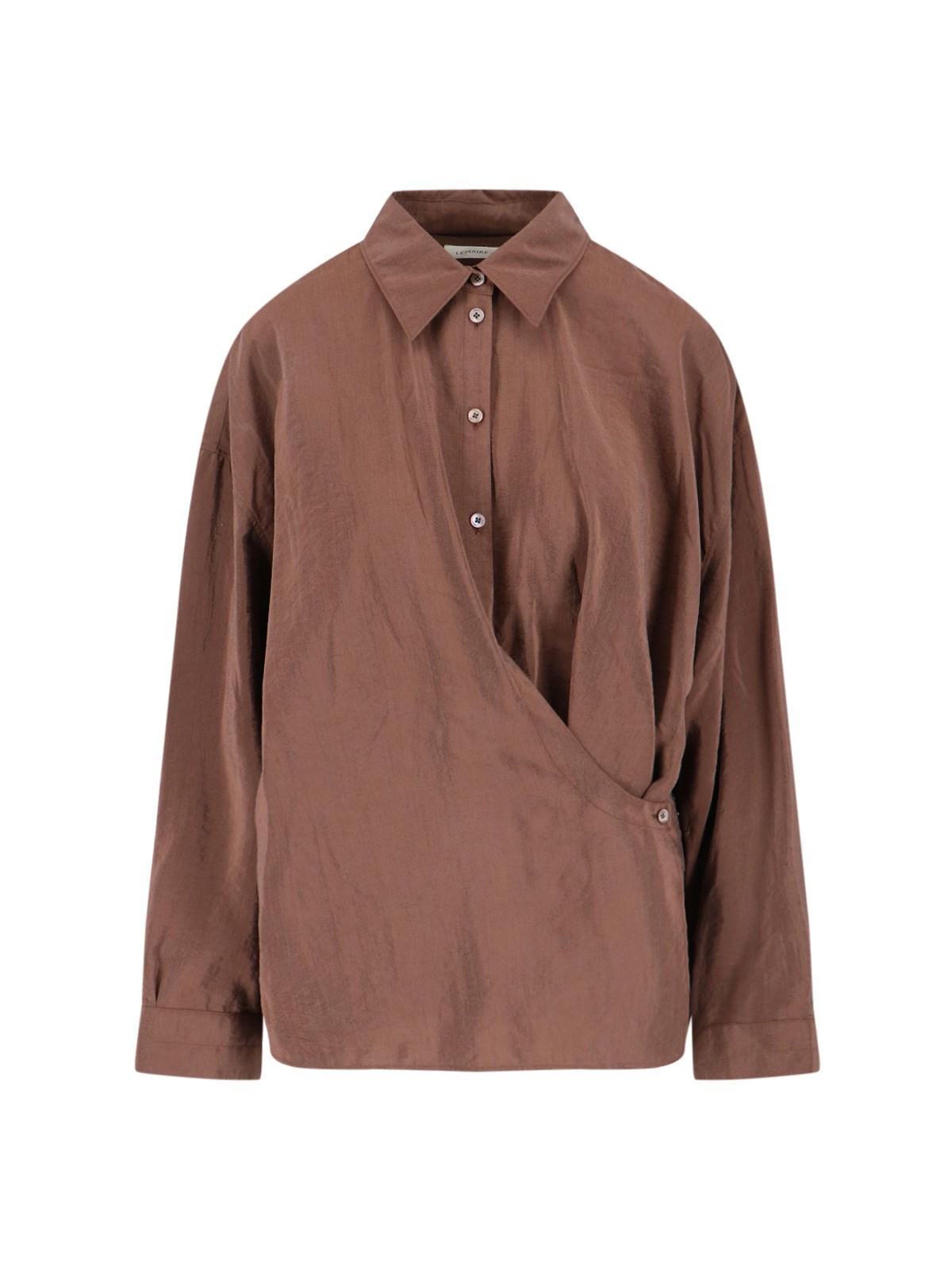lemaire draped shirt