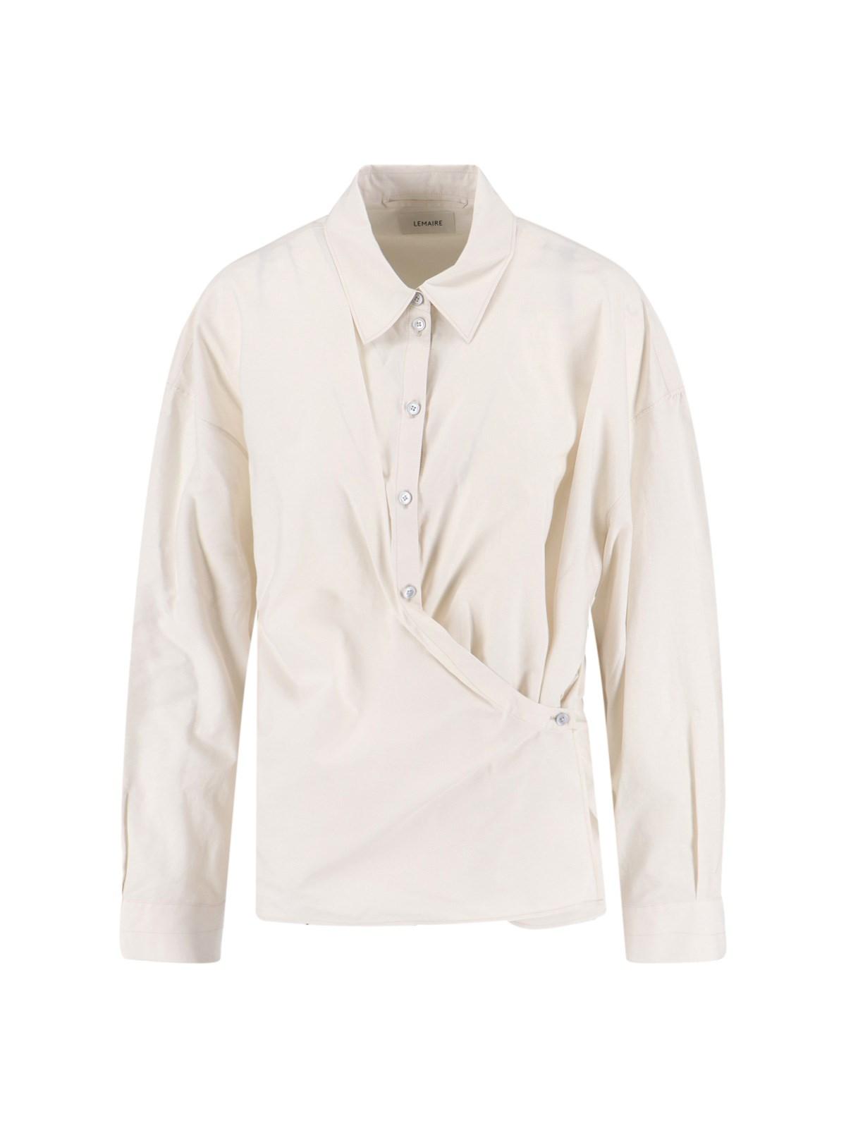 lemaire draped shirt