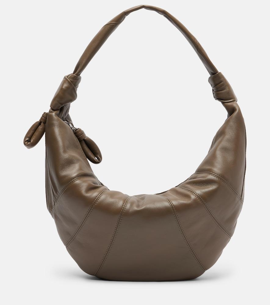 lemaire fortune croissant leather shoulder bag