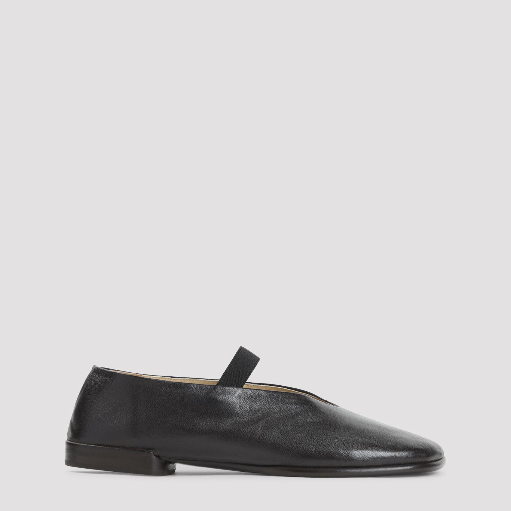 lemaire glove ballerina flats brown leather - women