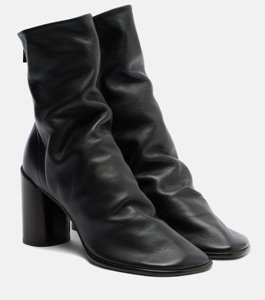 lemaire glove leather ankle boots