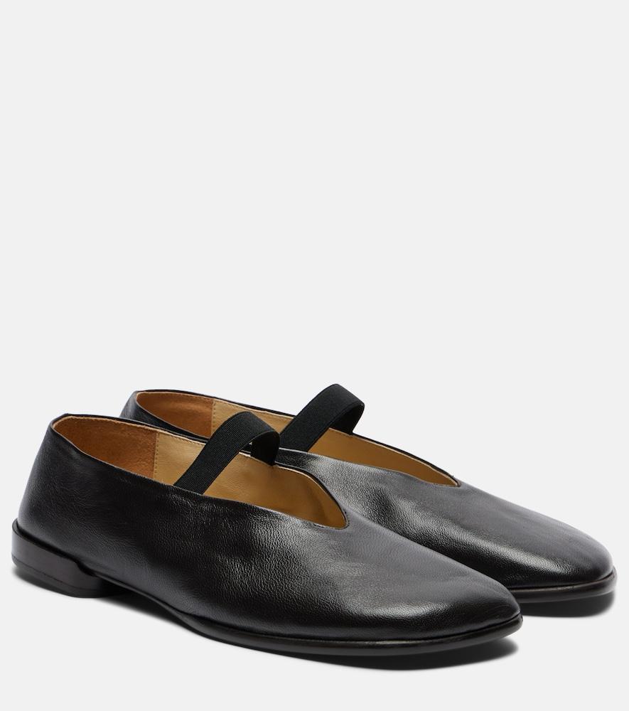 lemaire glove leather ballet flats