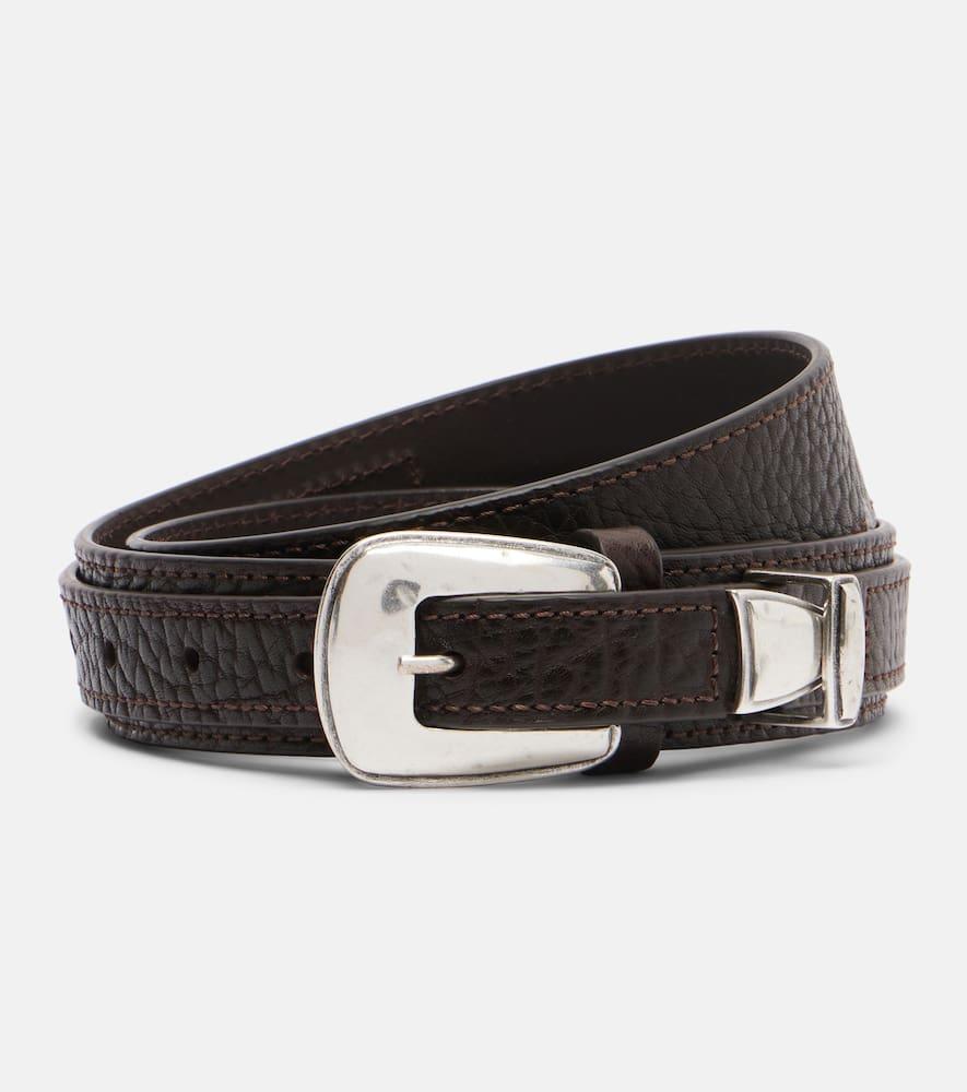 lemaire leather belt