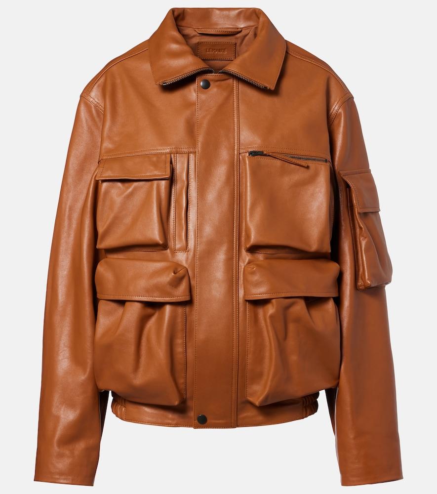 lemaire leather blouson jacket
