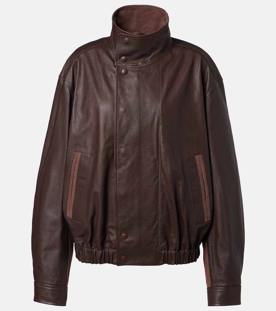lemaire leather blouson jacket