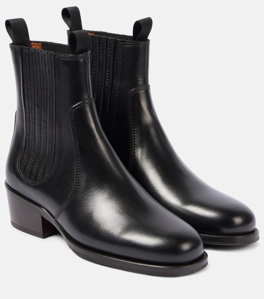 lemaire leather chelsea boots